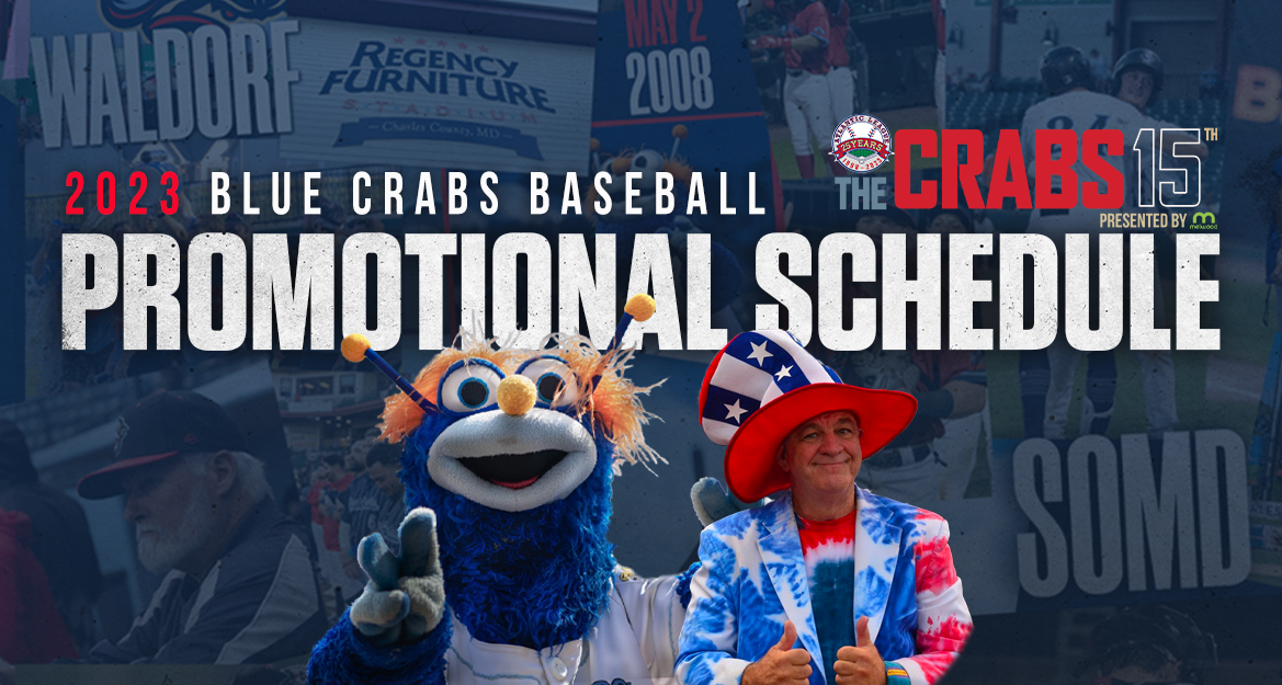 Blue Crabs Announce 15th Anniversary Promotional Schedulle